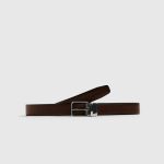 Contrast reversible leather belt