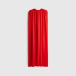 Draped chiffon dress