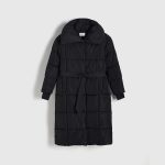 Longline quilted coat