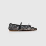 Mesh ballet flats with strap