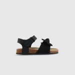 Mixed-material sandals