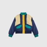 Smiling color block jacket