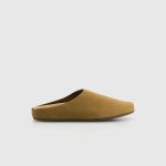 Suede mule shoes