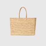 Woven tote bag - raffia