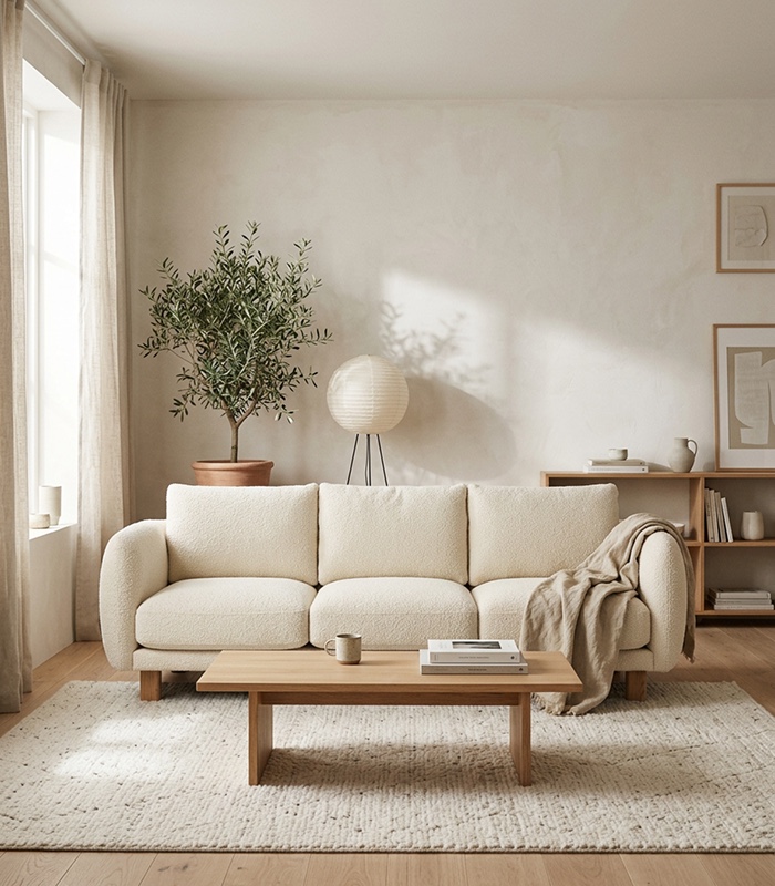 Wool Bouclé Sofa