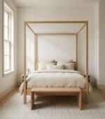 Oak Canopy Bed