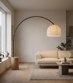 Oak Arc Floor Lamp