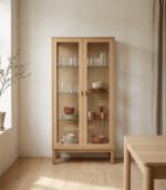 Oak Glass Cabinet