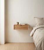 Oak Floating Nightstand