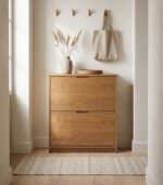 Oak Shoe Cabinet