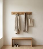Oak Wall Coat Rack