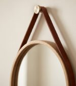 Round Oak Mirror