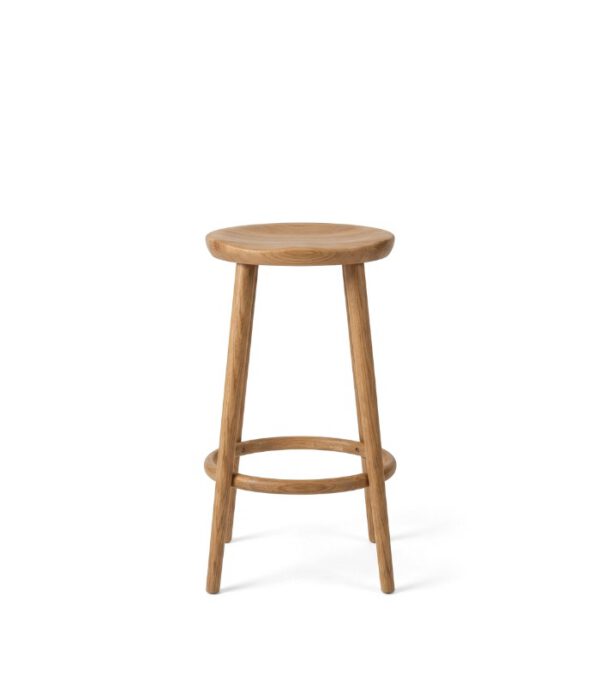 Backless Oak Stool