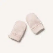 Organic Stripe Rib Mittens