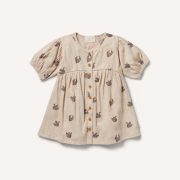 Crinkle Buttom Dress