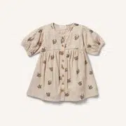 Crinkle Buttom Dress