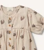 Crinkle Buttom Dress - Image 3