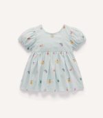 Fruity Embroidered Dress