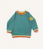 Teal Marl Rainbow Raglan