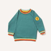 Teal Marl Rainbow Raglan