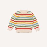 Rainbow Striped Knitted Jumper