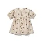 Crinkle Button Dress