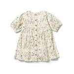 Crinkle Buttom Dress