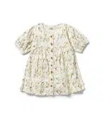 Crinkle Buttom Dress