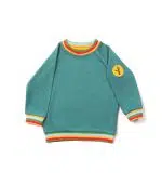 Teal Marl Rainbow Raglan