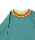 Teal Marl Rainbow Raglan - Image 3