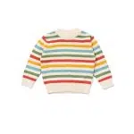 Rainbow Striped Knitted Jumper