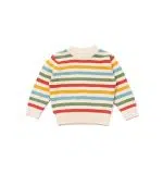 Rainbow Striped Knitted Jumper