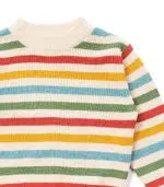 Rainbow Striped Knitted Jumper - Image 2
