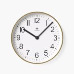 Metal Wall Clock Brass