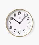 Metal Wall Clock Brass