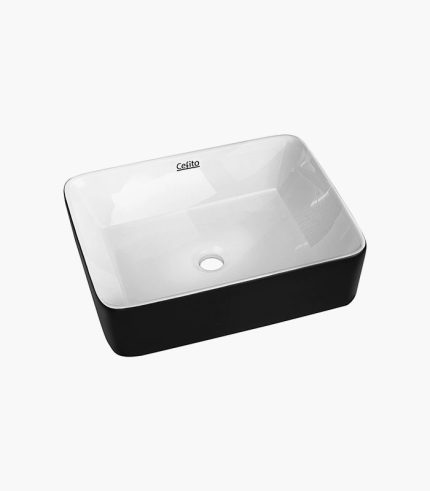 Ceramic Sink Black and White