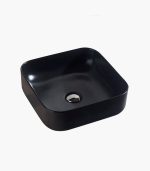 Matte Grey Fine Ceramic Basin - Image 4