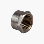 Chrome Flat Threaded Cap