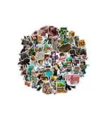 Minecraft Cartoon Graffiti Stickers