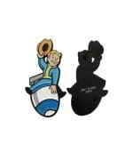 Vault Boy Riding Bomb Pin Badge Limited Edition - Image 2