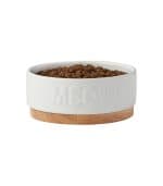 Frisco Round Meow Non-skid Ceramic Cat Bowl - Image 2