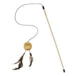 Frisco Sparkle Ball Teaser Wand Cat Toy with Catnip