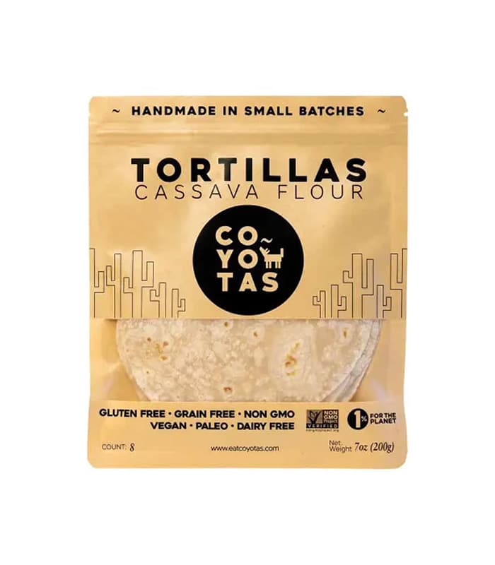 Cassava Flour Tortillas - Vegetables