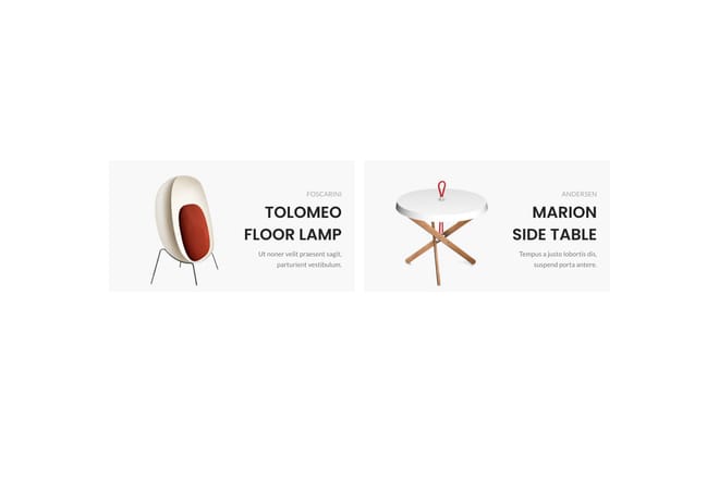 2 columns parallax banners
