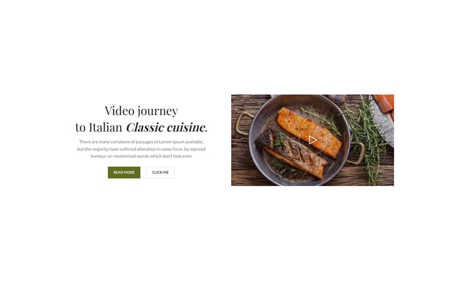 2 Columns text + video