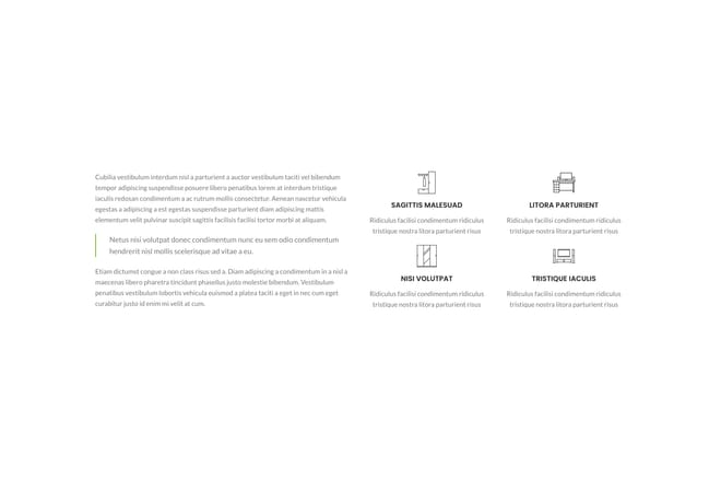 2 Columns texts + info boxes 2 Columns texts + info boxes