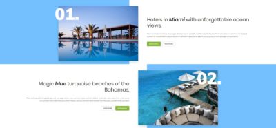 Parallax images and texts