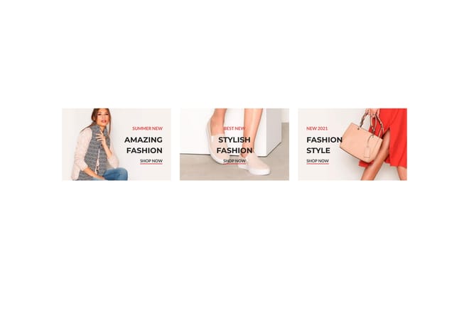 3 Columns fashion banners 3 Columns fashion banners