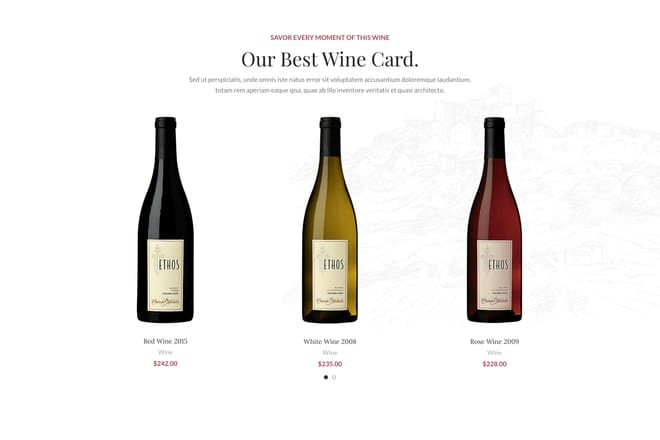 3 Columns products carousel with background