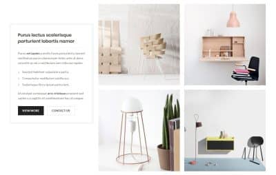 Gallery + sticky text